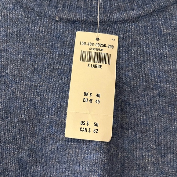 NWT Abercrombie & Fitch Crew Sweater Tee XL - Picture 5 of 8